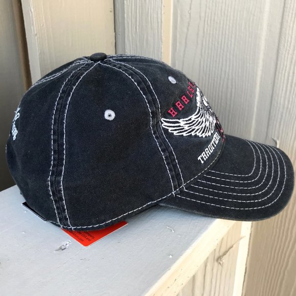 HD Harley Davidson Winged Engine 1903 Baseball Hat - Picture 5 of 12